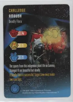 1996 Star Trek - The Card Game: Starfleet Maneuvers Challenge Deadly Flora - Image 1