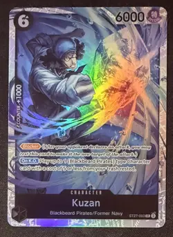 One Piece Card Game BLACK Marshall.D.Teach #ST27-003 Kuzan English - Image 1