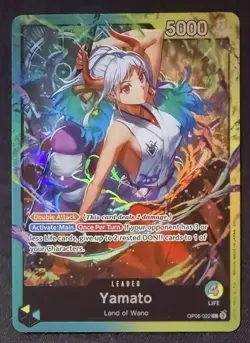 One Piece Card Game GREEN/YELLOW Yamato ST28 #OP06-022 Yamato Leader English - Image 1