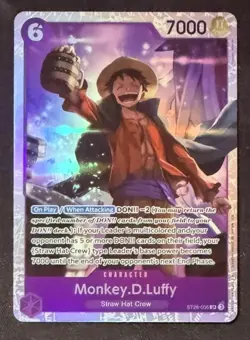 One Piece Card Game PURPLE/BLACK Monkey.D.Luffy #ST26-005 Monkey.D.Luffy English - Image 1