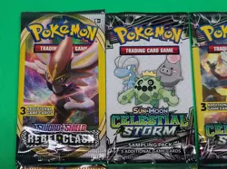 New Pokemon TCG Sun & Moon And XY 3 Card Booster Packs Assorted Lot X8 Sealed - Image 3