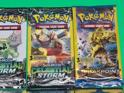 New Pokemon TCG Sun & Moon And XY 3 Card Booster Packs Assorted Lot X8 Sealed - Image 4