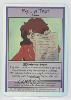 2000 Sailor Moon Collectible Card Game Promos Foil Fail a Test #3 - Image 1