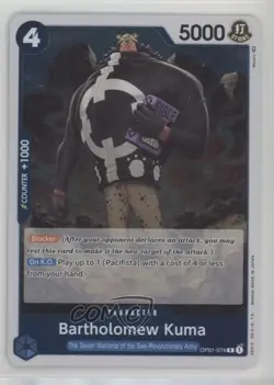2022 One Piece Card Game: Romance Dawn OP01 R (Errata) Bartholomew Kuma - Image 1
