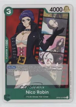 2022 One Piece Card Game: Paramount War OP02 Nico Robin #OP02-037 - Image 1