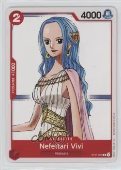 2022 One Piece Card Game: Straw Hat Crew ST01 Starter Deck Nefeltari Vivi - Image 1