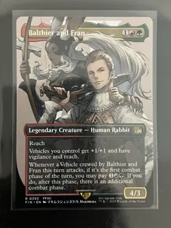 Balthier and Fran Borderless - FIN 0393 NM - MTG Magic - Image 1