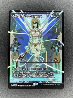Cursecloth Wrappings 0400 Showcase Foil MTG Aetherdrift NM - Image 1