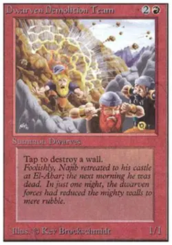 Dwarven Demolition Team - Damaged / Poor MTG Unlimited - Image 1