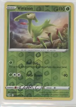 Virizion Reverse Foil Pokemon Sword & Shield Fusion Strike #015 - Image 1