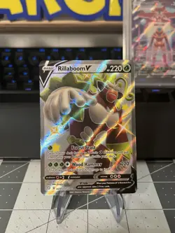Rillaboom V SV105/SV122 Shiny Full Art - Shining Fates Pokemon TCG - NM - Image 1