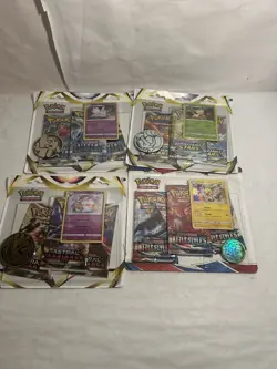 4x Pokemon 3 Booster Pack Blister Sword & Shield Astral/Silver/Brilliant/Battle - Image 1