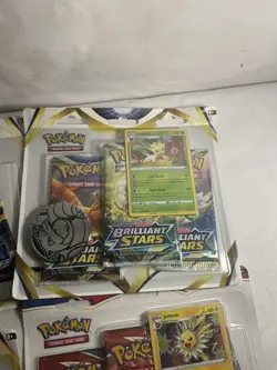4x Pokemon 3 Booster Pack Blister Sword & Shield Astral/Silver/Brilliant/Battle - Image 2