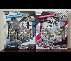 Pokemon TCG Black Bolt & White Flare Binder Collections (Set of 2) - NEW, SEALED - Image 1