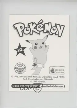 Officer Jenny Merlin Pokemon Album Stickers Silver Prism #S32 1999 - Image 2