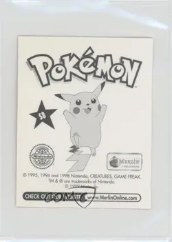 Vileplume Merlin Pokemon Album Stickers Silver Prism #S8 1999 - Image 2