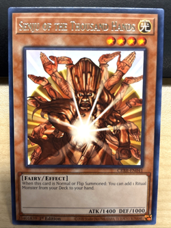 YuGiOh Crossover Breakers CRBR-EN041 Senju of the Thousand Hand RARE 1st Edition - Image 1