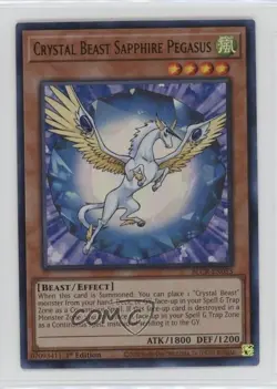 UR - Crystal Beast Sapphire Pegasus 1st Ed. YuGiOh Battles of Legends: Revenge - Image 1
