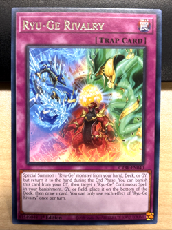 YuGiOh Crossover Breakers CRBR-EN040 Ryu-Ge Rivalry RARE 1st Edition - Image 1
