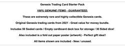 Genesis Trading Card Game SEALED Starter Set Pack / Deck Box / Dice Gift TCG CCG - Image 2