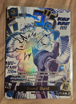Boeuf Burst (Alt Art Manga) OP12-060 Legacy of the Master ONE PIECE Card English - Image 1