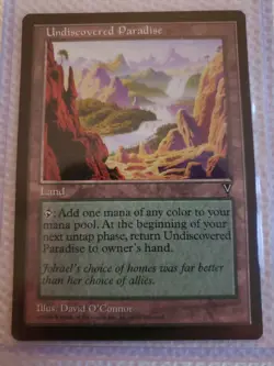Undiscovered Paradise MTG Card Visions. Mint never played - Image 1