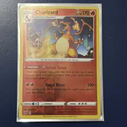 Charizard 025/185 Swsh04: Vivid Voltage Reverse Holo Pokemon Card LP - Image 1