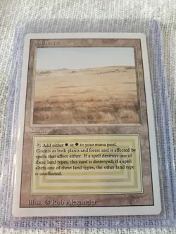 Magic the Gathering MTG - Savannah - Revised Edition gradeable not played - Image 1
