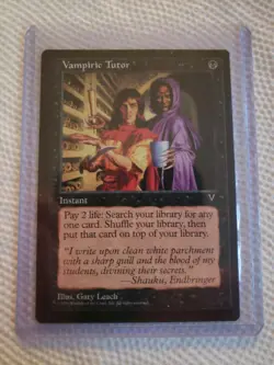 Vampiric Tutor visions great condition MTG MINT pack to sleave never played - Image 1