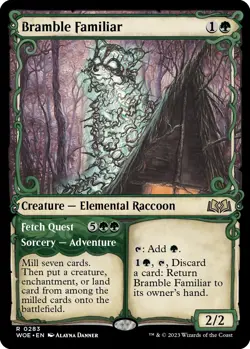 MTG Foil - Bramble Familiar (Showcase) - 283 / NM / English - Image 1