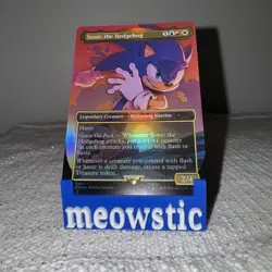 Sonic the Hedgehog - RAINBOW FOIL - Secret Lair x Sonic - NM Magic MTG - Image 1
