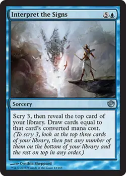 Interpret the Signs - Light Play MTG Journey into Nyx - Image 1