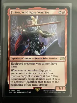 Firion, Wild Rose Warrior - 137 - FIN - NM - MTG Magic the Gathering - Image 1