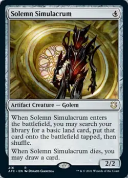 Solemn Simulacrum - Near Mint MTG Commander 2021 Forgotten Realms - Image 1