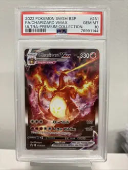 Pokemon SWSH Ultra Premium Coll Charizard VMAX Full Art Promo SWSH261 PSA 10 - Image 1