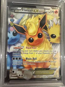 2016 POKEMON GENERATIONS RADIANT COLLECTION FA/ FLAREON EX #RC28 PSA 6 EX - MT - Image 1