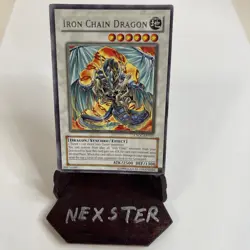 Yugioh - Iron Chain Dragon CSOC-EN040 Crossroads of Chaos Unlimited Rare NM - Image 1