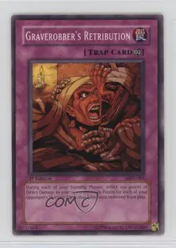 Graverobber's Retribution 1st Ed. YuGiOh Labyrinth of Nightmare #LON-083 2003 - Image 1