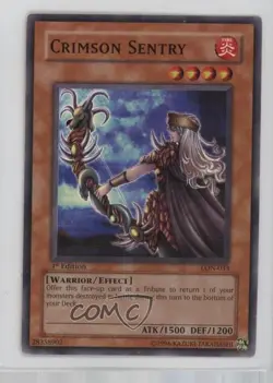 Crimson Sentry 1st Ed. YuGiOh Labyrinth of Nightmare #LON-033 2003 - Image 1