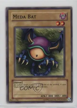 Meda Bat YuGiOh Legend of Blue Eyes White Dragon #LOB-083 2002 - Image 1