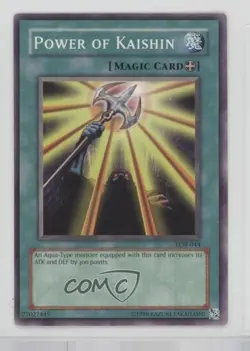 Power of Kaishin YuGiOh Legend Blue Eyes White Dragon #LOB-044 2002 - Image 1