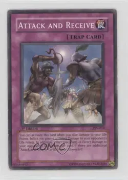 Attack and Receive 1st Ed. YuGiOh Pharaoh's Servant #PSV-054 2002 - Image 1