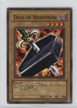 Trial of Nightmare YuGiOh Legend Blue Eyes White Dragon #LOB-012 2002 - Image 1