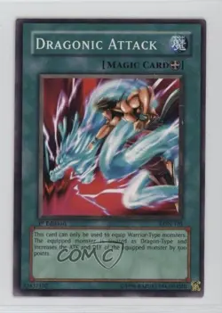 Dragonic Attack 1st Ed. YuGiOh Labyrinth of Nightmare #LON-101 2003 - Image 1