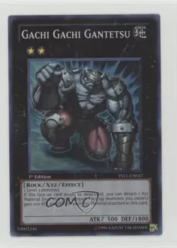 Gachi Gachi Gantetsu 1st Ed. YuGiOh Dawn of the XYZ Starter Deck #YS11-EN042 - Image 1