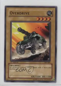 Overdrive 1st Ed. YuGiOh Pharaoh's Servant #PSV-060 2002 - Image 1
