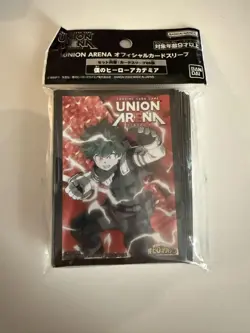 My Hero Academia UNION ARENA Card Sleeves Official 60ct Used - Image 1
