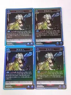Union Arena Arknights Kelsey R Rare 4 Card Set Blue Good - Image 1