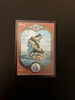 Island (UGL) Unglued NEAR MINT Regular the Gathering MTG Card VINTAGE - Image 1