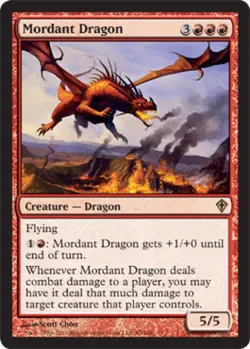 Mordant Dragon - Medium Play MTG Worldwake - Image 1